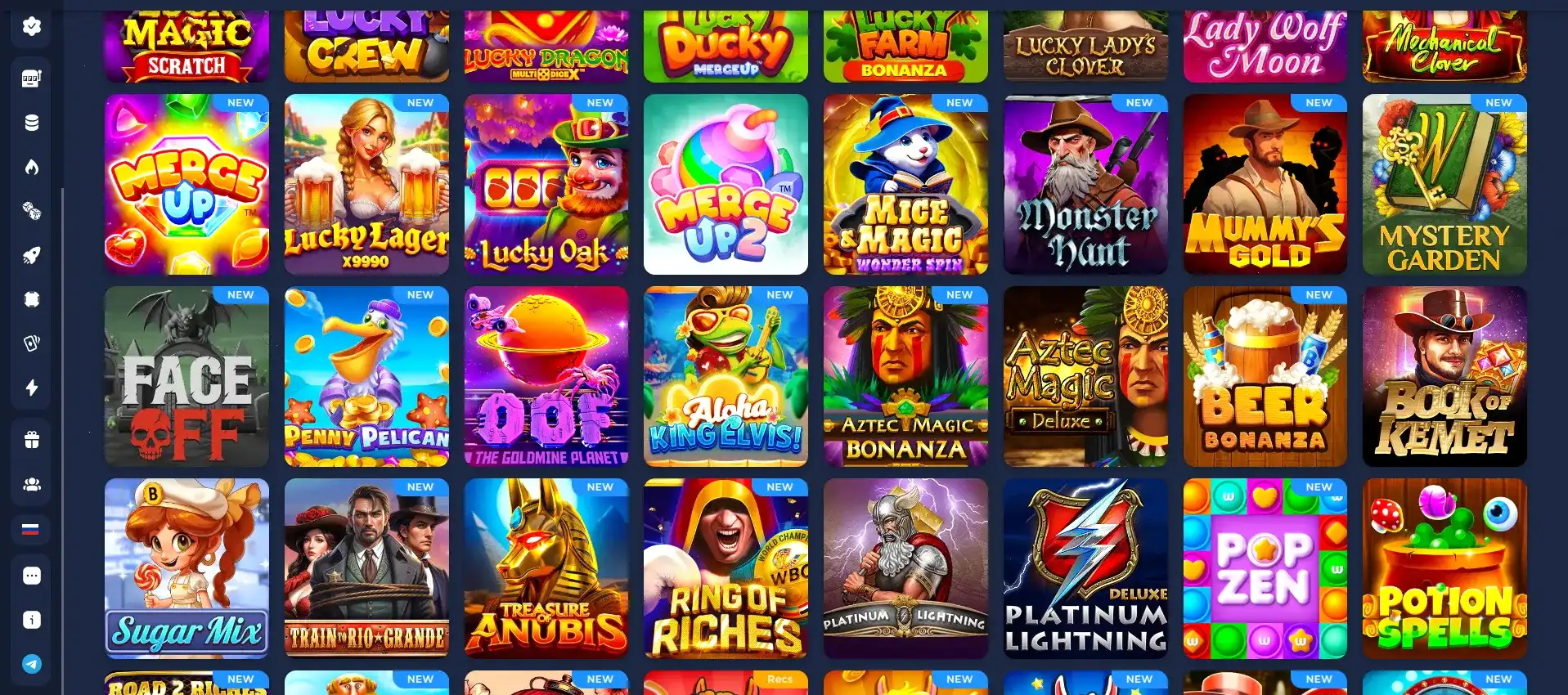 Мобильная версия Spinto casino на экране смартфона